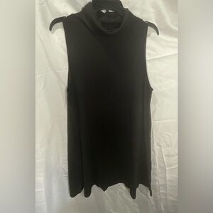 Black Sleeveless A-line Tunic